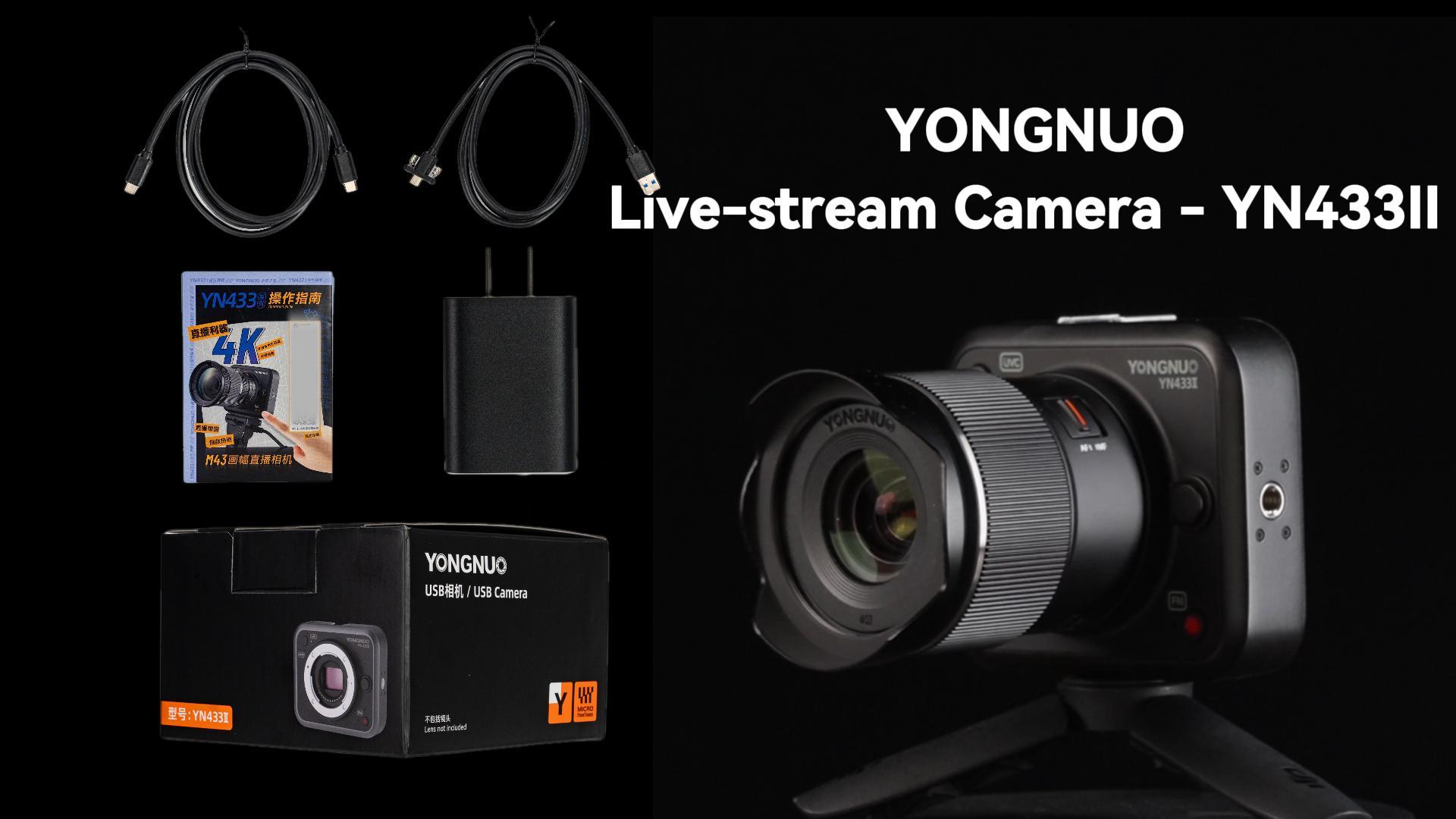 Amazon.com: YONGNUO YN433 II 4K Live Steaming Camera, M43